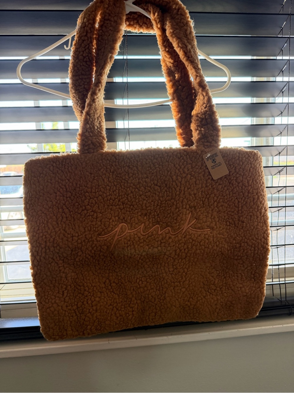 PINK Victoria's Secret Camel Sherpa Tote